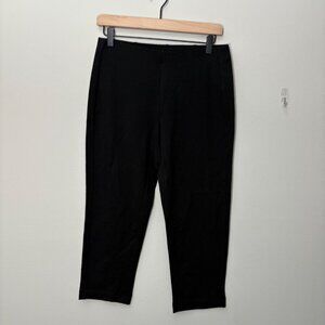NEW J.Jill Slim-Leg Cropped Pull-On Stretchy Relaxed-FIt Pima Cotton Modal Pants